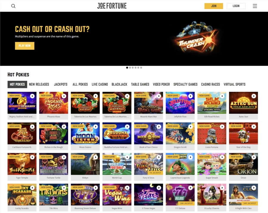Joe Fortune online casino review
