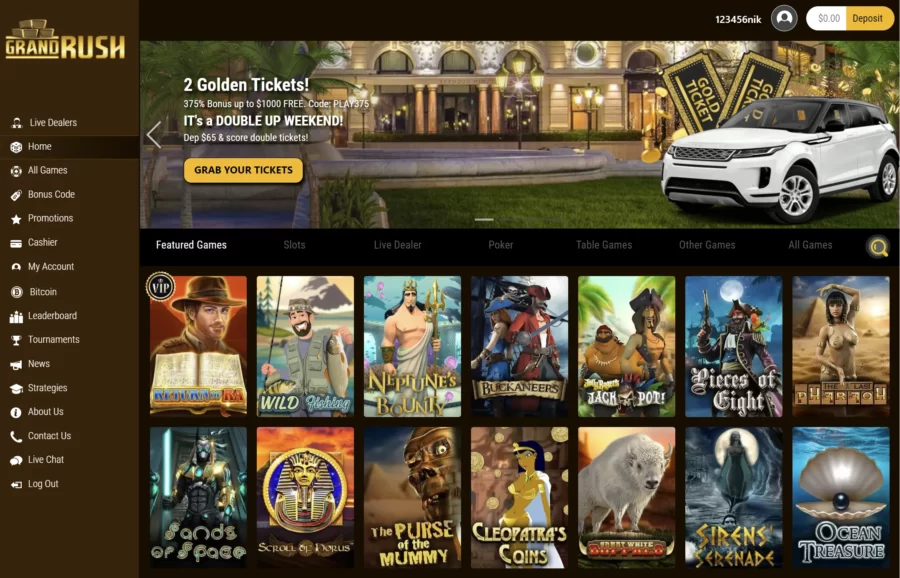 Grand Rush online casino review