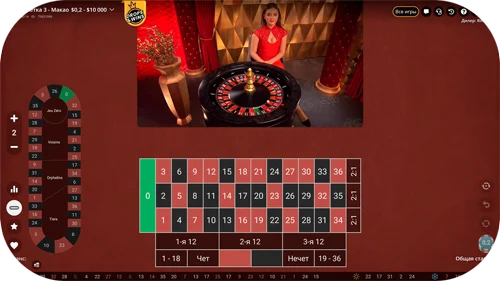 Live roulette