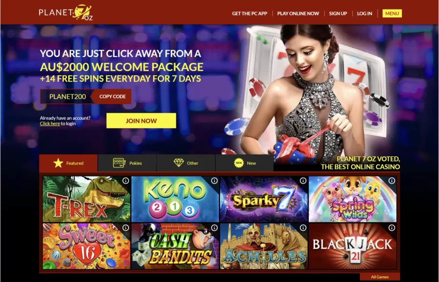 Planet 7 Oz casino review