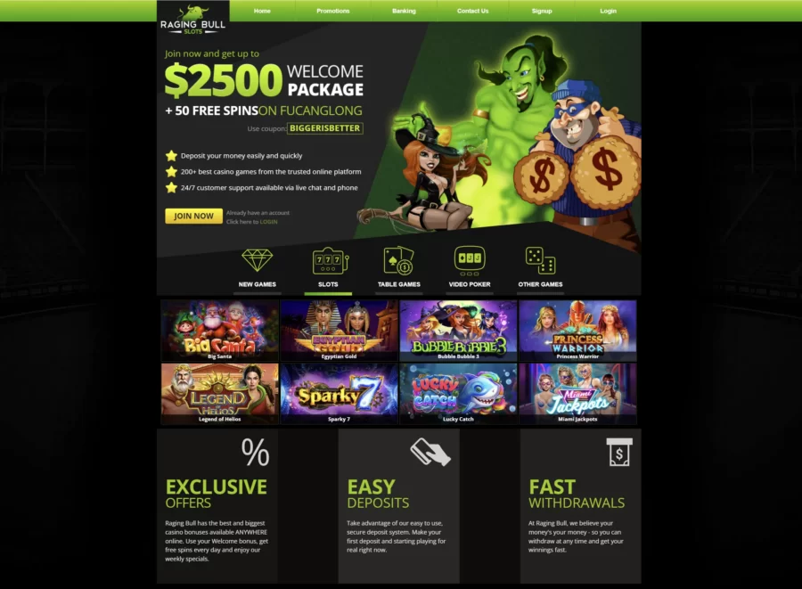 Raging Bull Casino review