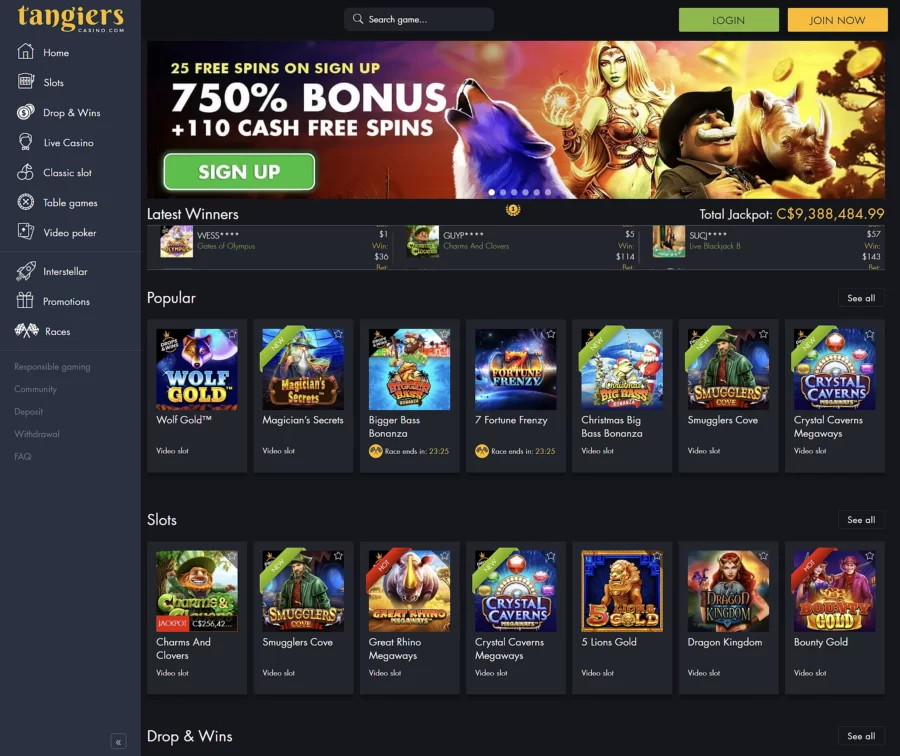 Tangiers Casino review